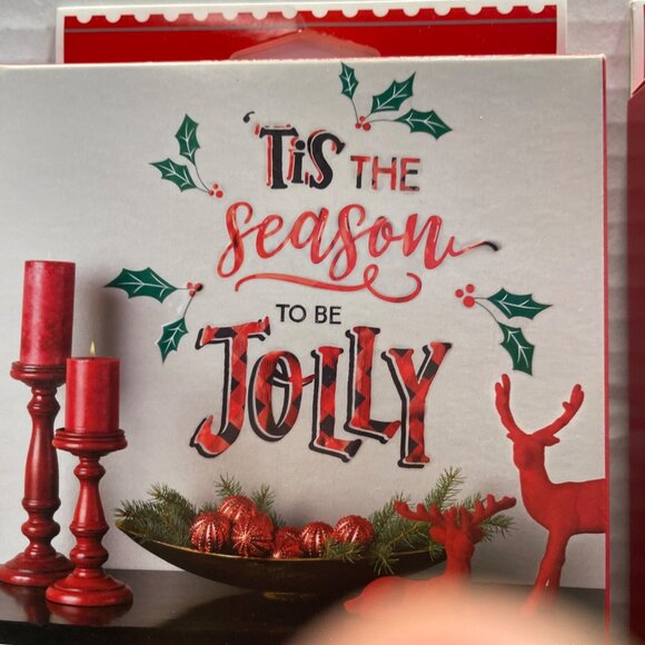 Two Holiday Time Wall Art Decals Tis the Season to Be Jolly and Its Beginning to - Picture 3 of 13